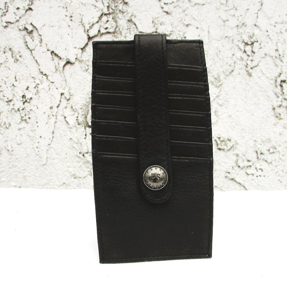 Wilsons Leather Pelle Studio mens credit card holder 5.5"X3"